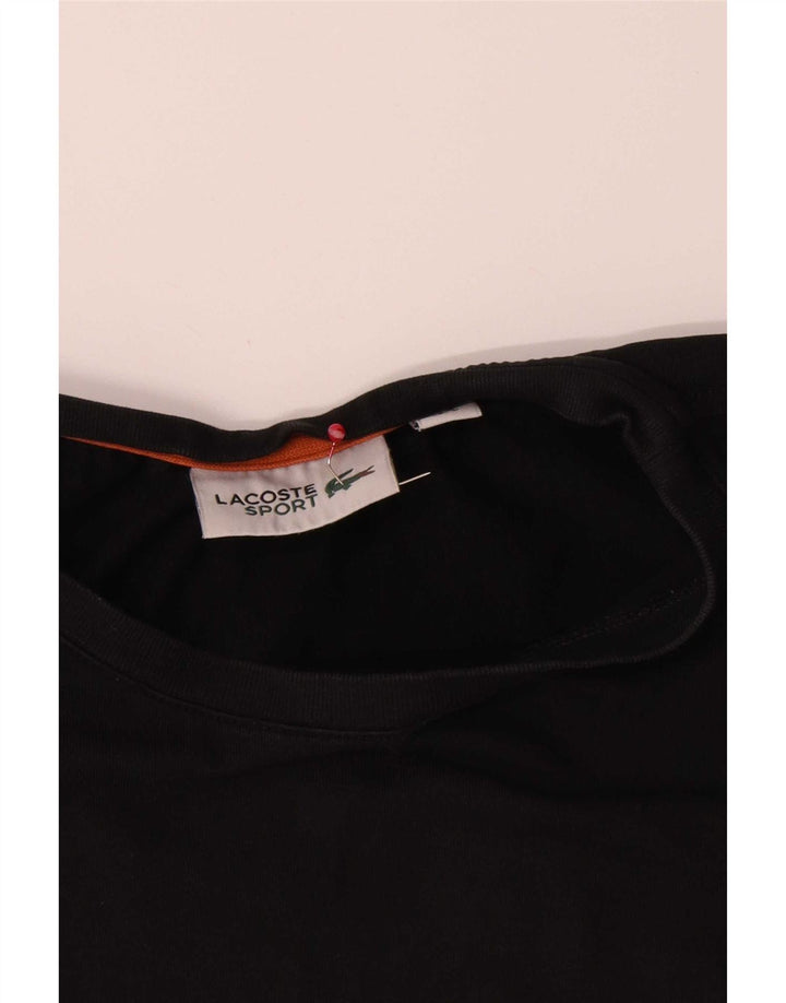 Tricou grafic pentru bărbați Lacoste Top Marimea 3 Bumbac negru mic