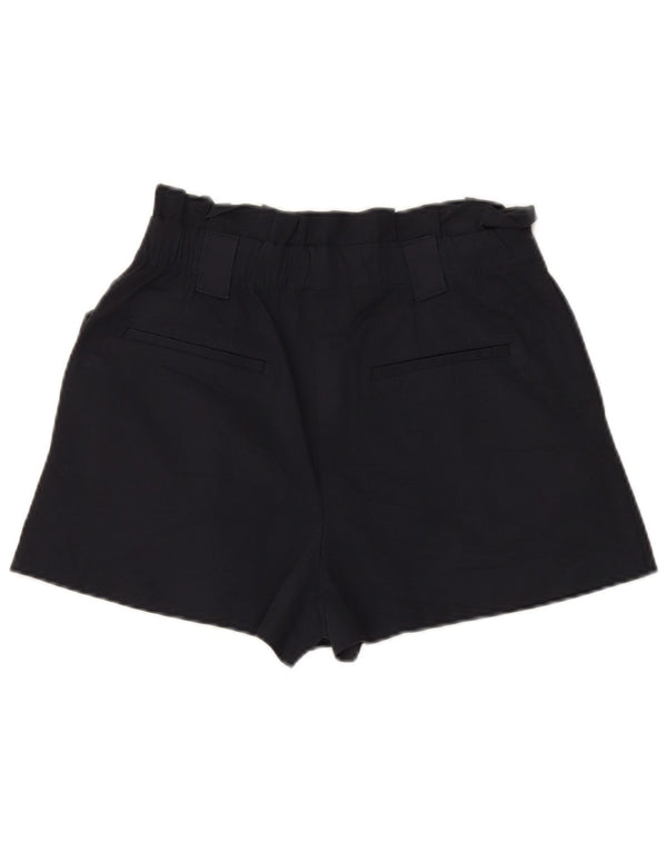 Pantaloni scurți casual pentru femei cu talie înaltă Zara Medium W27 Bumbac bleumarin