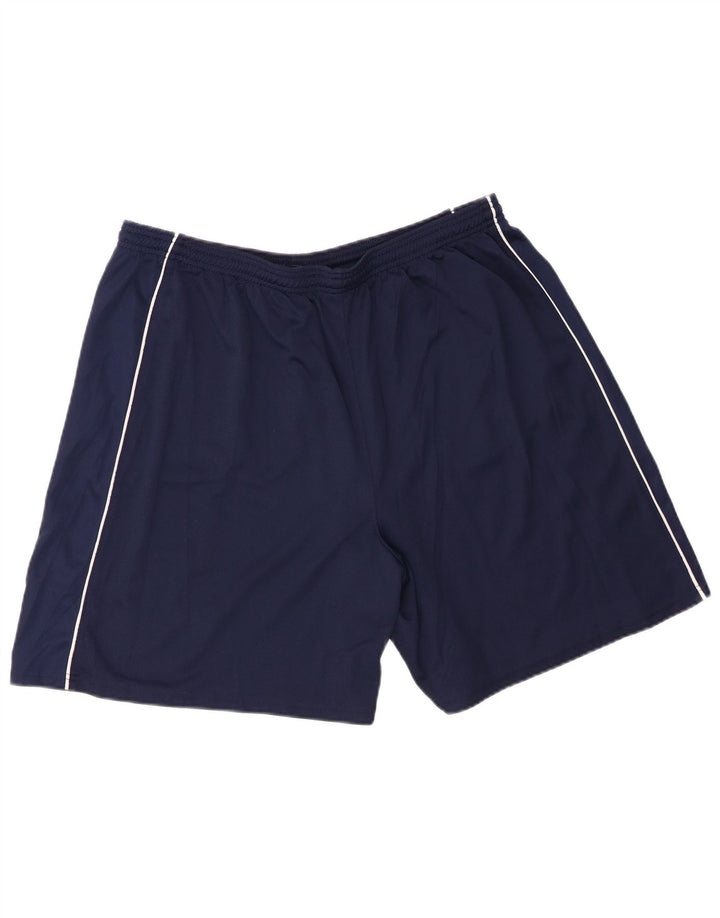 Pantaloni scurți sport pentru bărbați Russell Athletic 2XL, poliester bleumarin