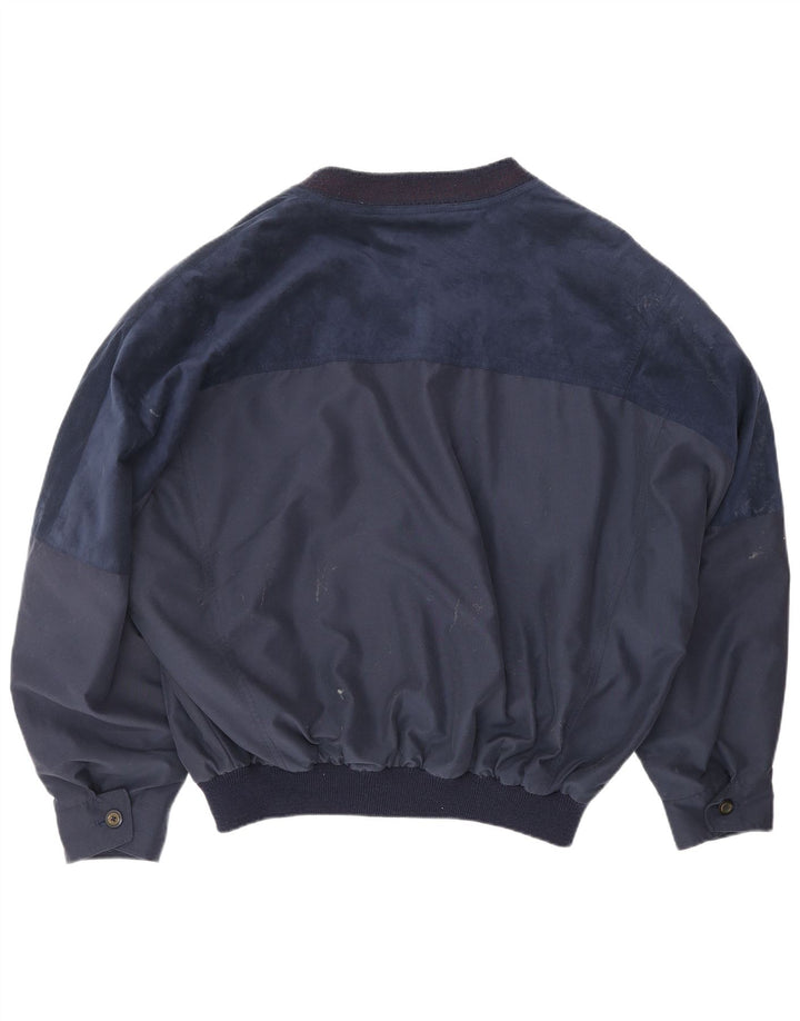 Bomber pentru bărbați VINTAGE UK 42 XL Poliester bleumarin