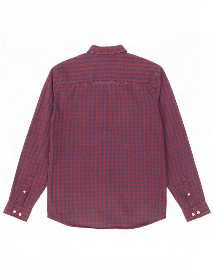Cămașă Jack & Jones pentru bărbați, roșu mediu, bumbac vichy