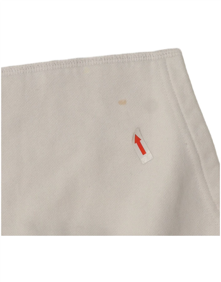 ELLESSE Pulover supradimensionat pentru femei UK 16, mare, alb, bumbac