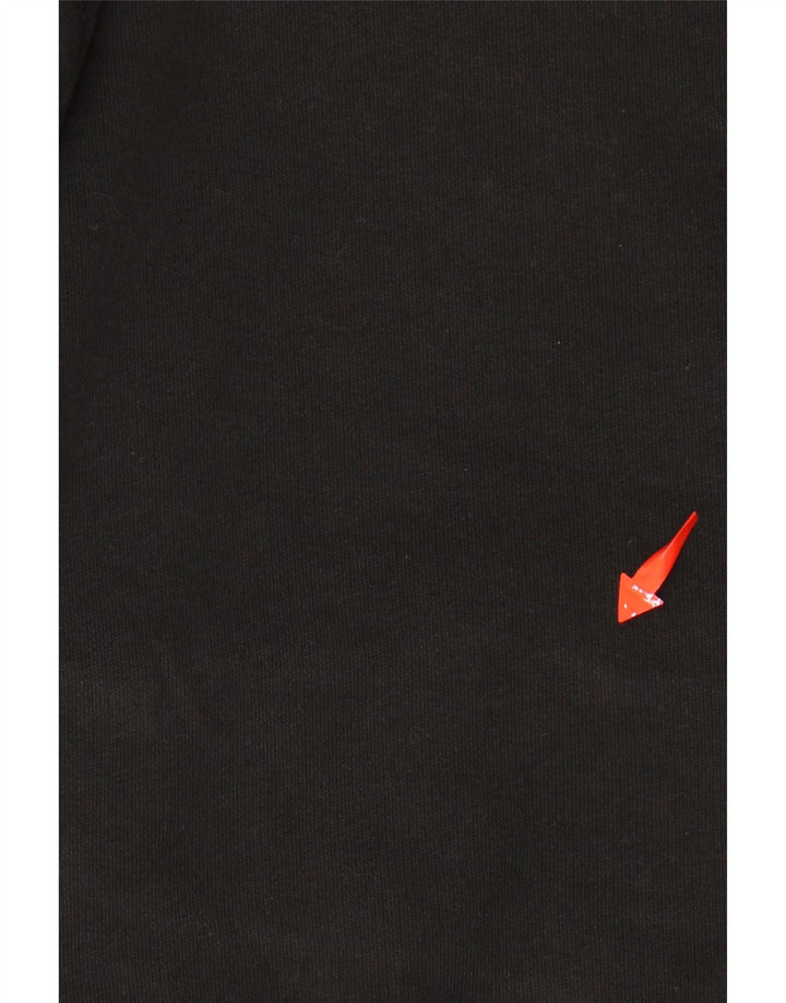 Pulover cu glugă cu grafic PUMA pentru femei UK 16 mare, negru, bumbac color bloc