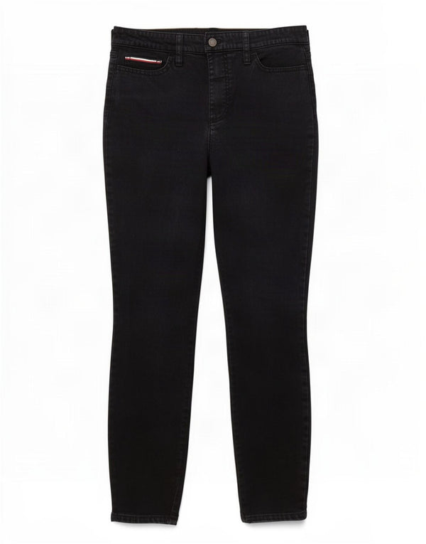 Blugi skinny pentru femei Tommy Hilfiger US 4 Small W28 L27 Lyocell negru
