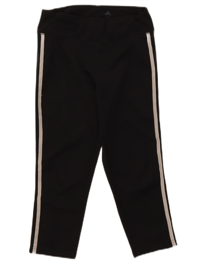 Leggings Adidas Aeroready Capri pentru femei UK 8/10 Poliester negru mic