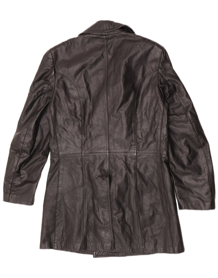 Palton din piele pentru bărbați vintage IT 48 Medium Black Classic