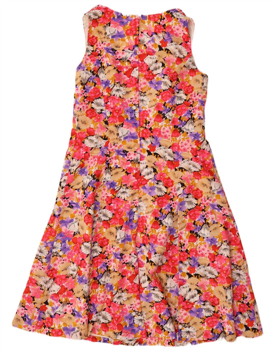 VINTAGE Rochie A-Line Fără mâneci pentru femei IT 44 Medium Multicolor Floral