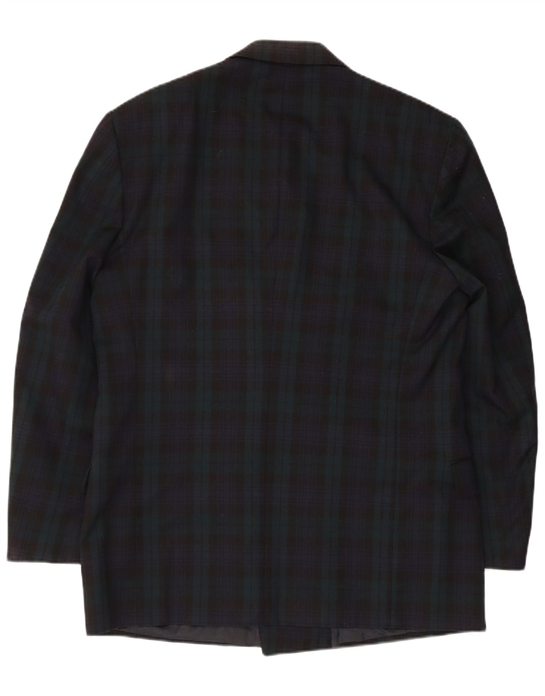 Jaeger Jaeger pentru bărbați cu două pieptări IT 52 XL Lână cu carouri bleumarin