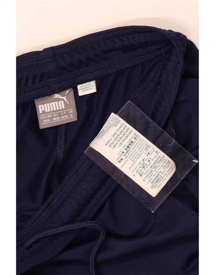Pantaloni de trening Puma pentru bărbați, poliester mediu bleumarin