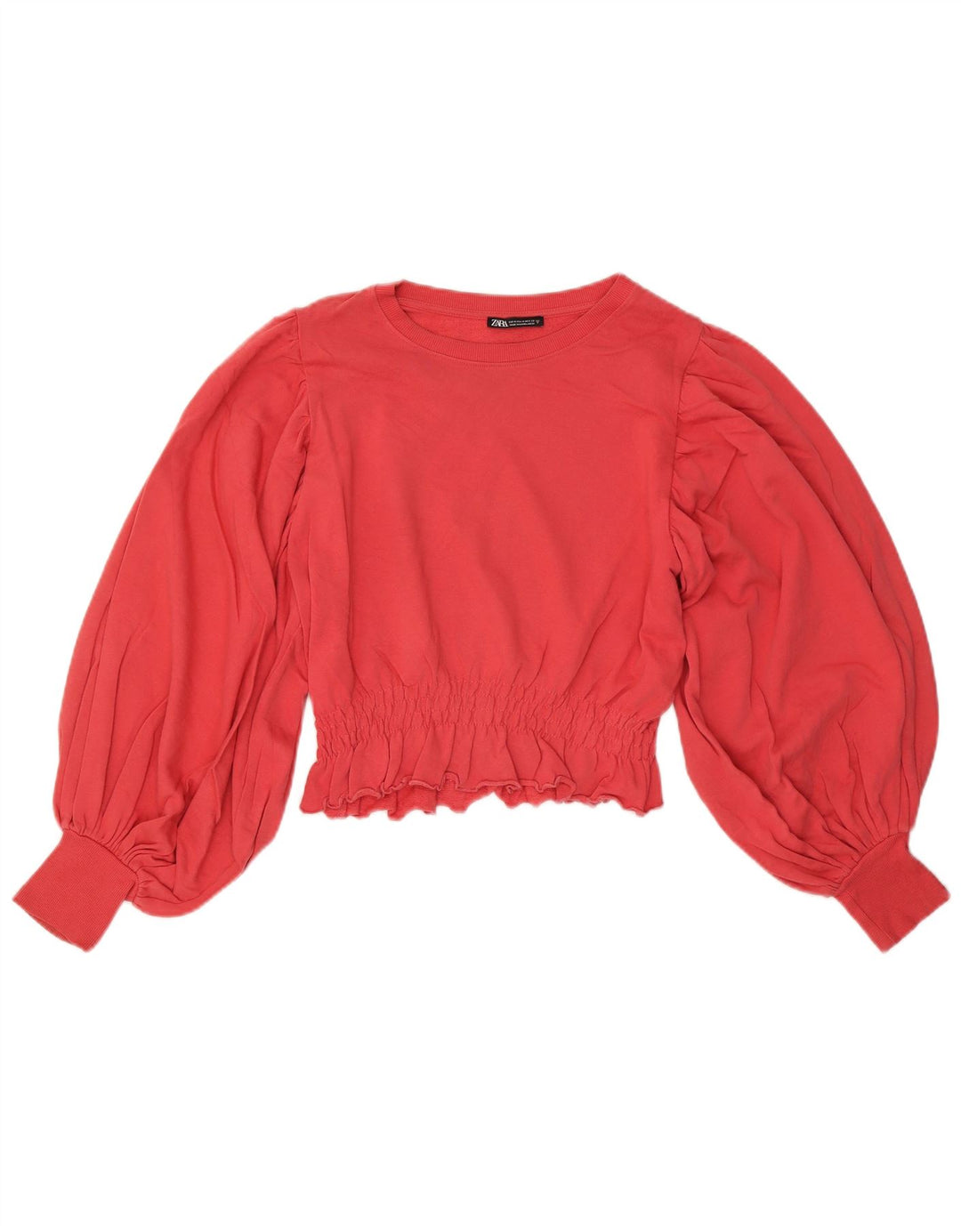 Pulover pentru damă ZARA Crop Pulover UK 14 Medium Red