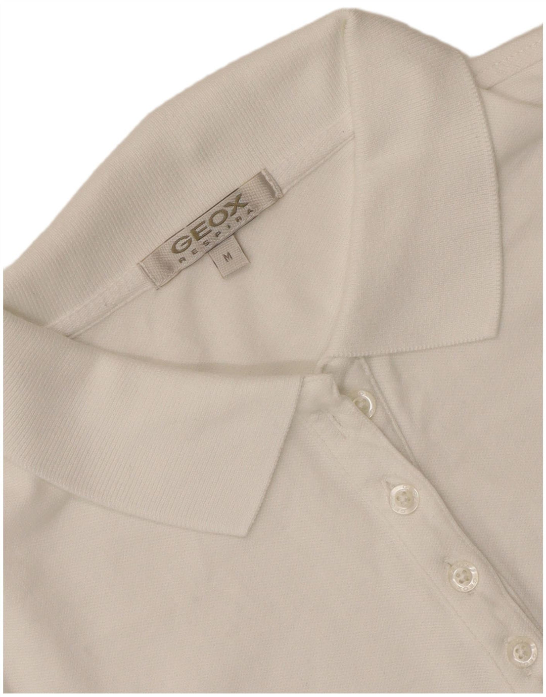 Tricou polo Geox Respira pentru femei UK 12 Medium White
