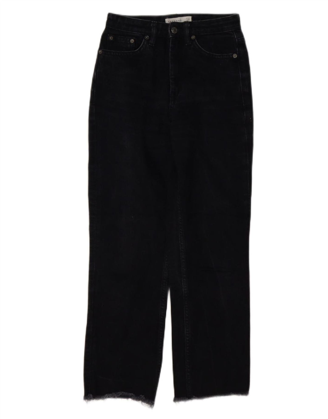 Blugi drepti pentru femei Topshop L25 L26 bumbac negru