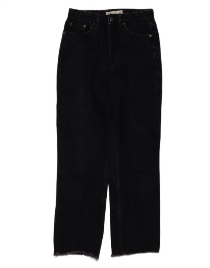 Blugi drepti pentru femei Topshop L25 L26 bumbac negru