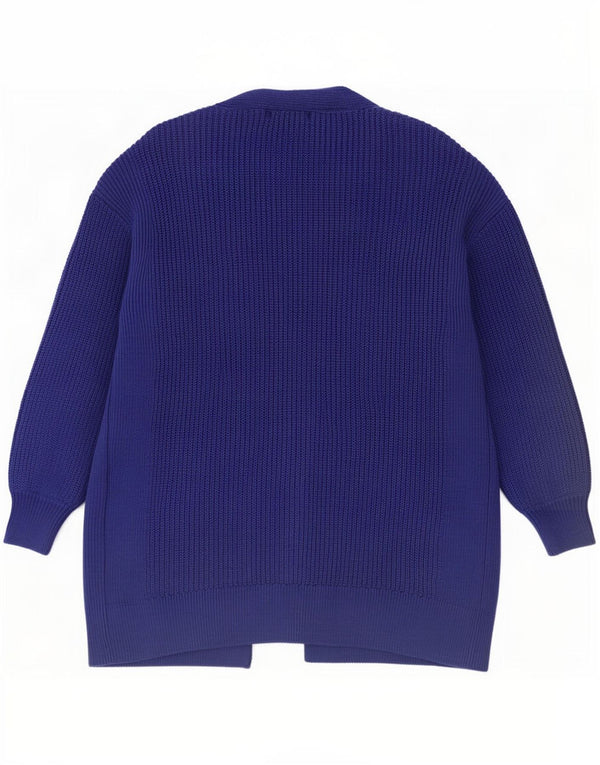 Pulover cardigan cu paragate pentru femei Marks & Spencer UK 14 Medium Bleumarin