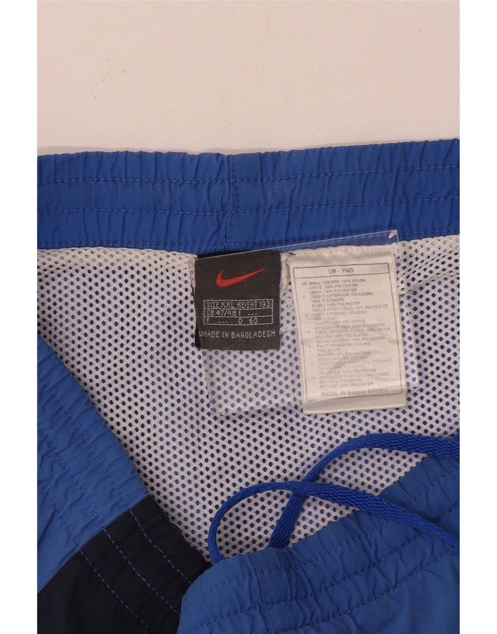 Pantaloni scurți sport Nike pentru bărbați 2XL, albastru, nailon color bloc