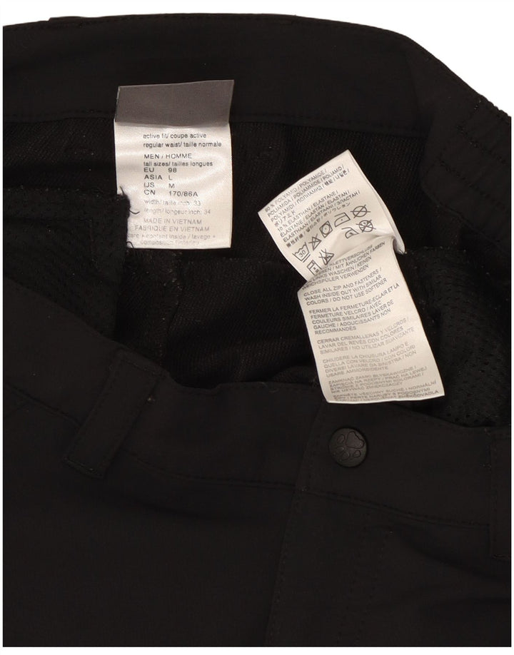 Jack Wolfskin Pantaloni cargo drepti pentru femei Mediu L30 L33 Poliester negru