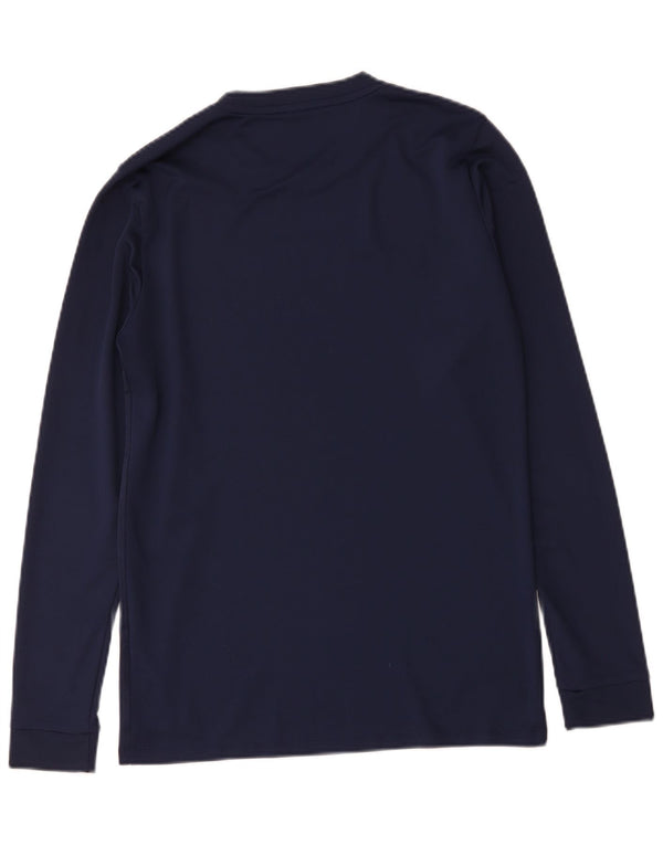 Nike pentru bărbați Dri Fit Top cu mânecă lungă, mediu, bleumarin, poliester