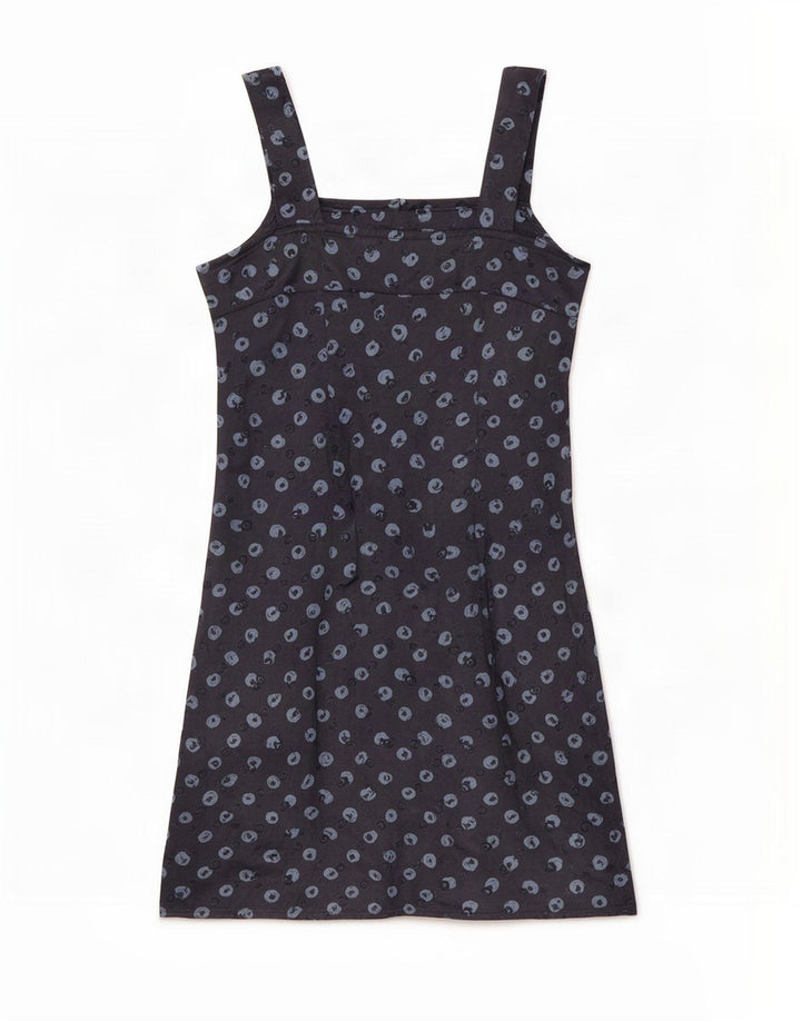 Rochie de soare Benetton pentru femei cu model abstract UK 6 XS bleumarin
