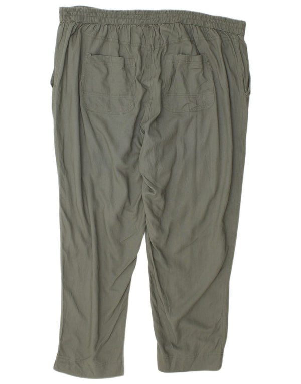 Marks & Spencer Pantaloni conici autograf pentru femei UK 18 XL W36 L27 verde
