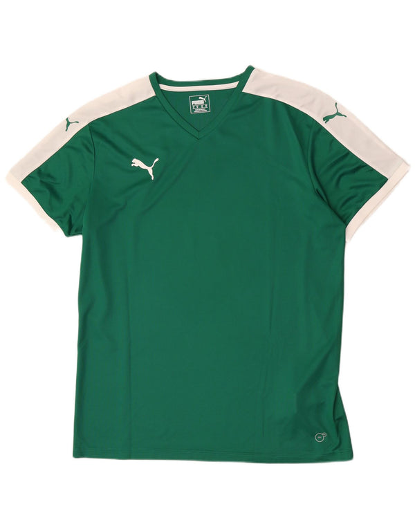 Tricou pentru bărbați Puma Top XL Verde Poliester Colorblock