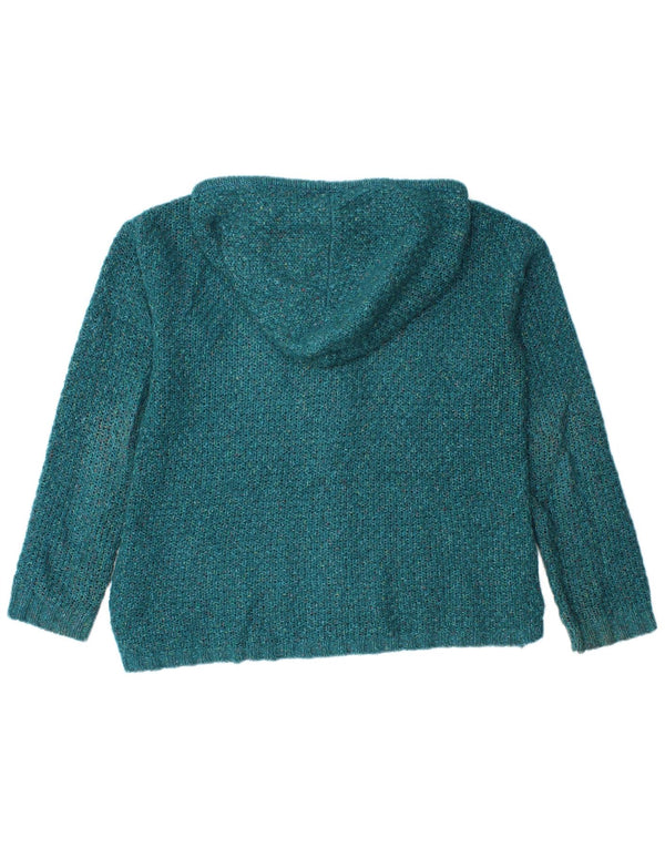 Pulover cardigan cu glugă pentru femei Fat Face UK 12 verde mediu