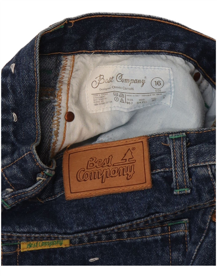 BEST COMPANY Blugi conici pentru fete 15-16 ani W30 L32 bleumarin Bumbac