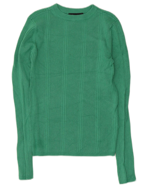 Pulover pentru femei Marks & Spencer Crop Boat Gâtul UK 10 Small Green