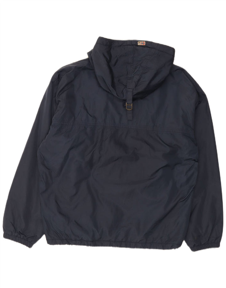 Jachetă Anorak Geographic Graphic pentru bărbați Napapijri UK 38 Medium Bleumarin