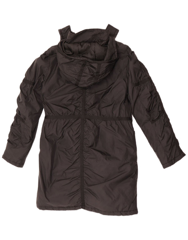 Jachetă parka cu glugă Guess pentru femei UK 14 Medium Black Nylon