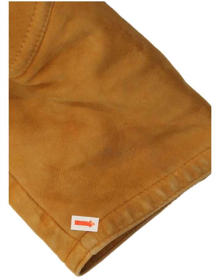 Jachetă din shearling pentru bărbați VINTAGE IT 52 XL bej din shearling