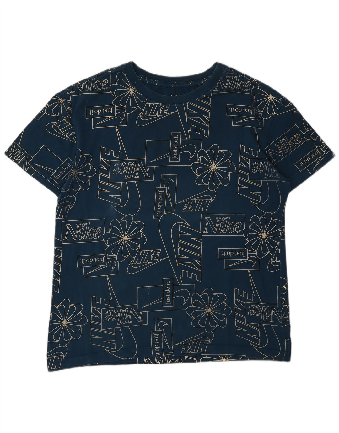 Tricou grafic Nike pentru bărbați Top mic din bumbac bleumarin
