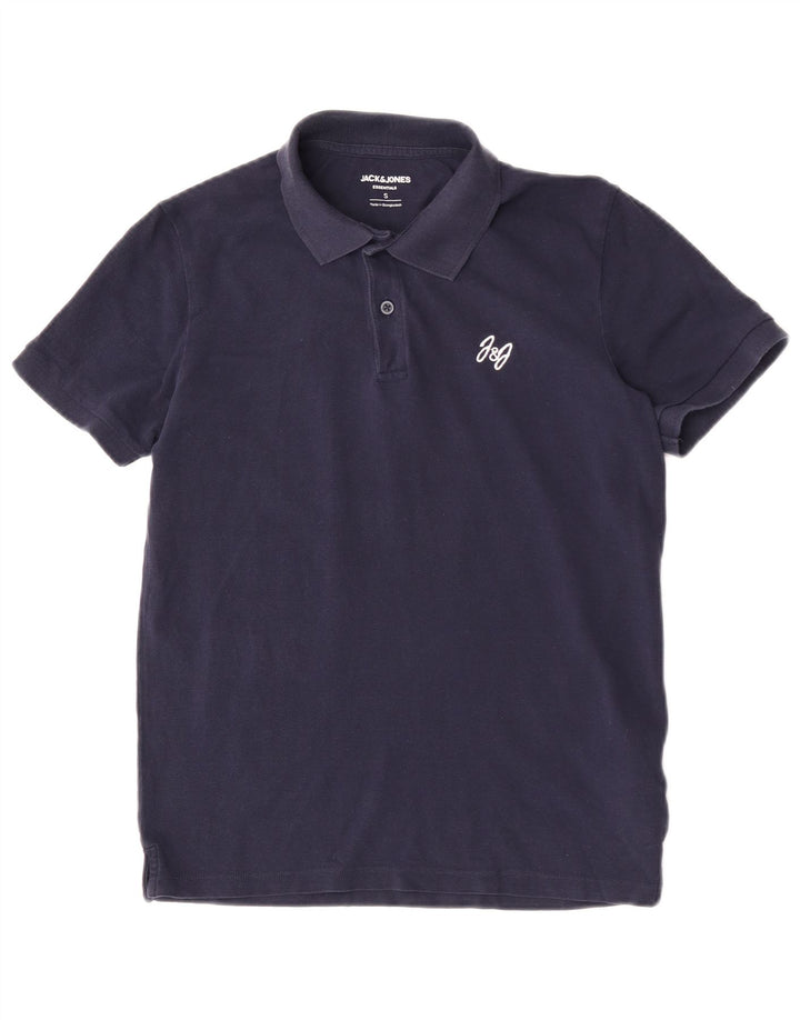 Tricou polo Jack & Jones pentru bărbați, bumbac, albastru bleumarin
