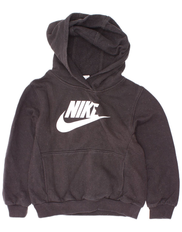 Pulover Nike pentru băieți, cu capota, 6-7 ani, mare, negru, bumbac