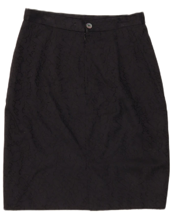 Fusta Creion Femei Nazareno Gabrielli IT 44 Medium W28 Bumbac Floral Negru