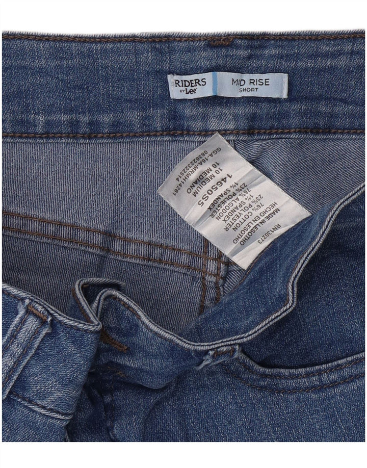 Pantaloni scurți din denim LEE Riders pentru femei cu talie medie US 10 Large W30 Blue Bumbac