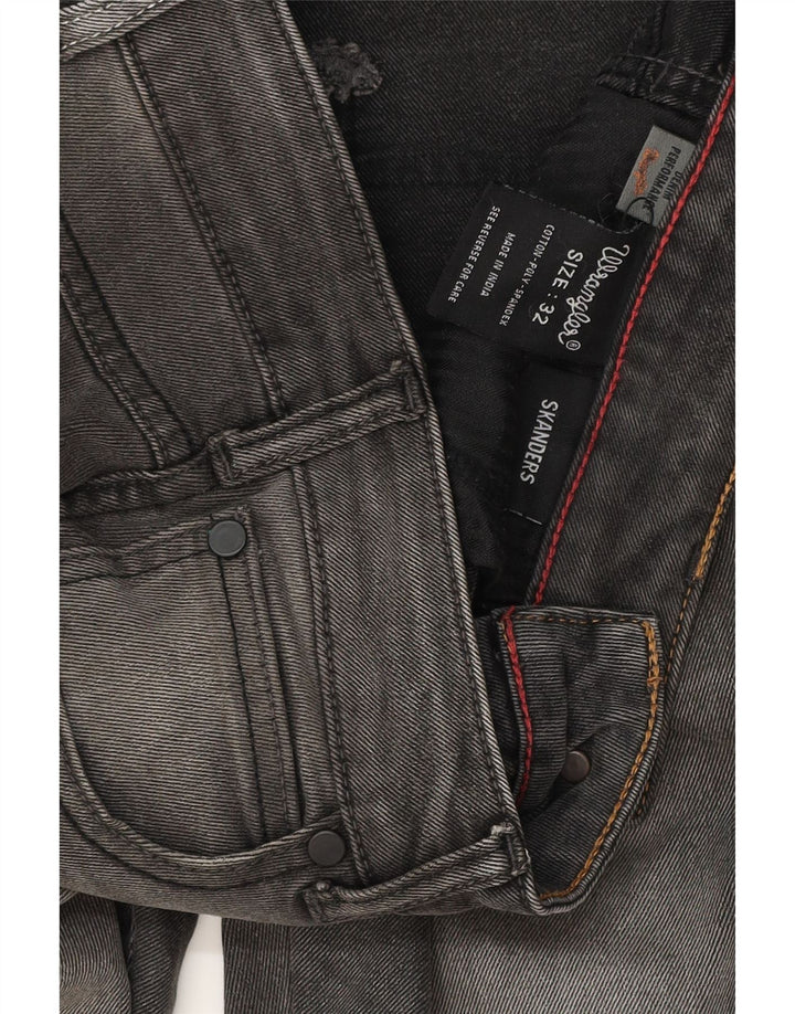 WRANGLER Skanders Straight Jeans W32 L29 bumbac gri