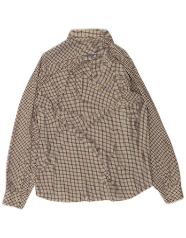 Cămașă pentru bărbați Barbour XL din bumbac cu carouri alb