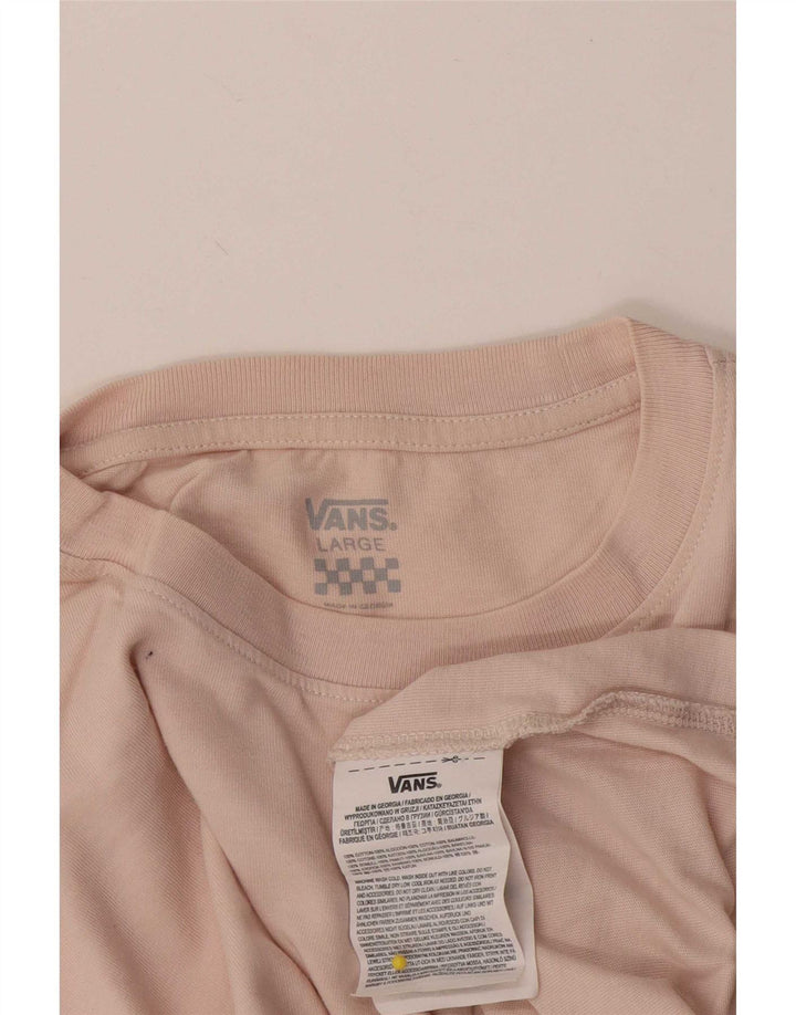 Tricou pentru bărbați Vans Top mare din bumbac roz