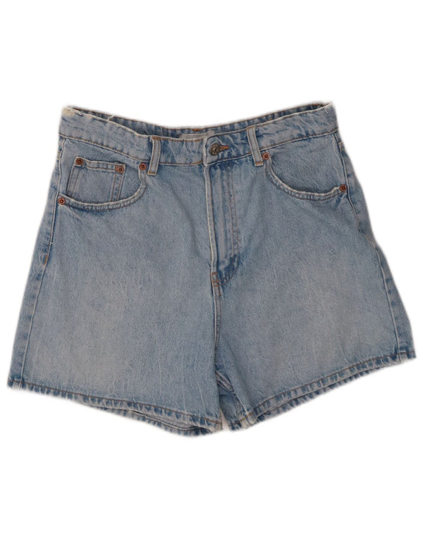 Pantaloni scurți din denim cu talie înaltă pentru femei Zara EU 40 Medium W30 Bumbac albastru