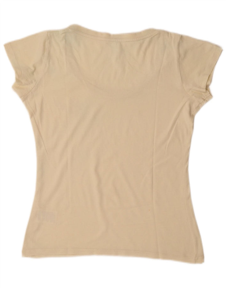 Tricou pentru femei Guru Top UK 12 Medium Off White Bumbac