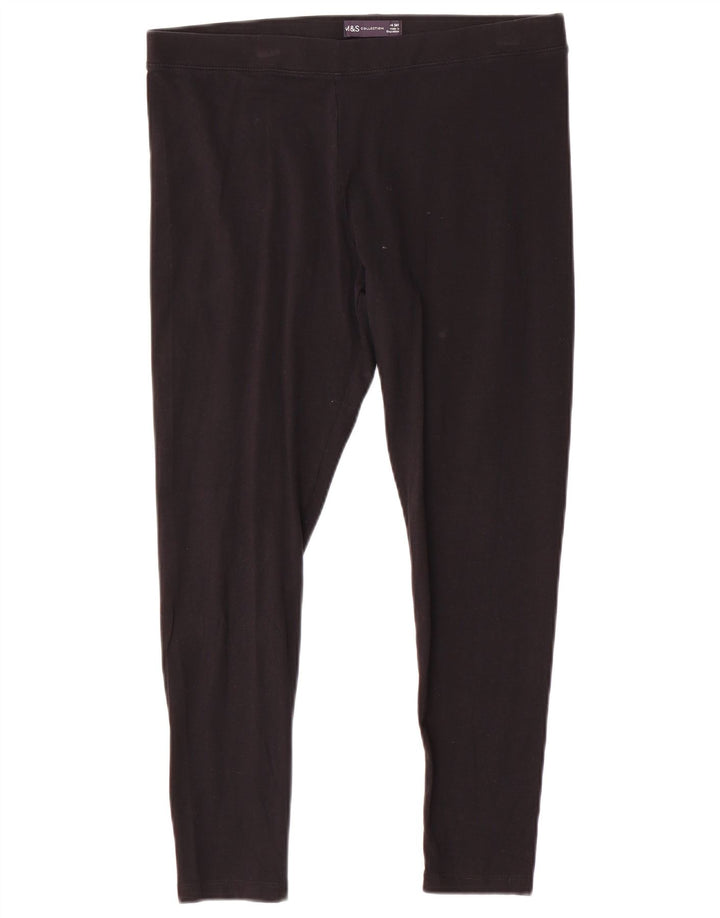 Leggings pentru femei Marks & Spencer UK 14, mare, negru, bumbac