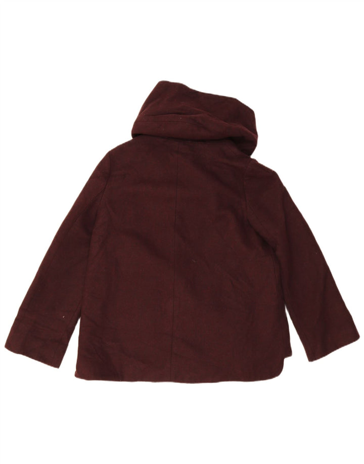 Bomber pentru femei cu glugă Zara UK 14 Medium Burgundy Acrilic