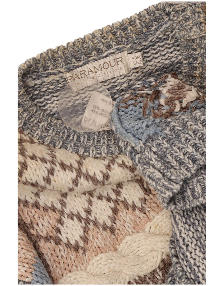 Pulover cardigan PARAMOUR pentru femei, mărime unică, albastru, ramie