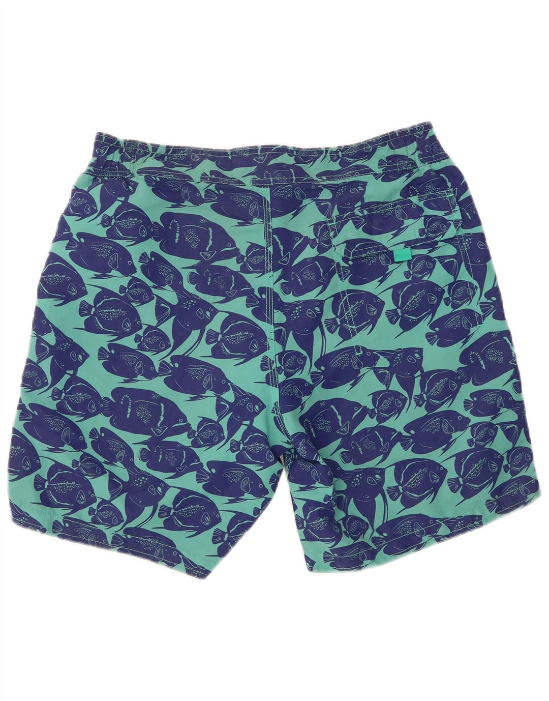 Pantaloni scurți de înot Boden pentru bărbați, cu model abstract, poliester albastru mediu