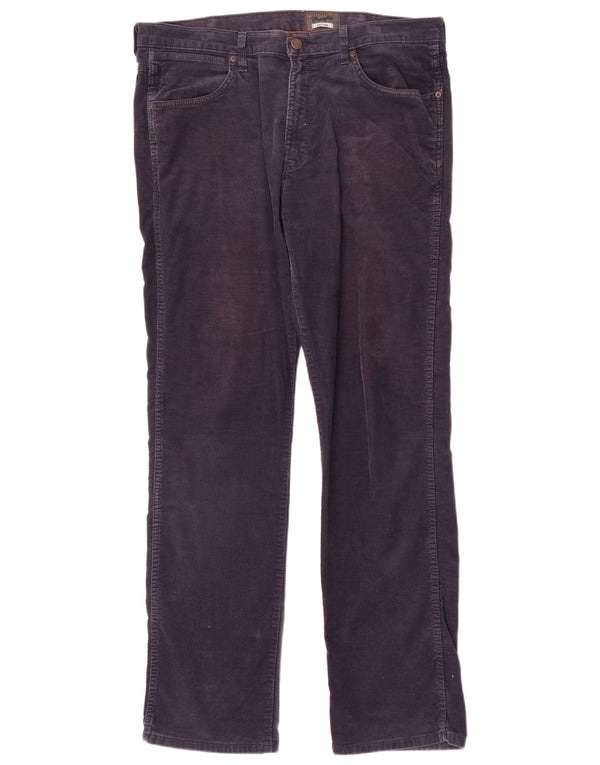 Pantaloni drepti din catifea Wrangler Arizona, pentru bărbați, W38 L34, bleumarin