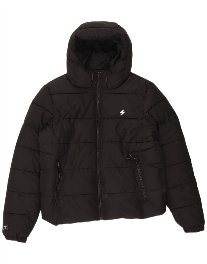 Jachetă căptușită pentru bărbați Superdry UK 44 2XL Poliester negru