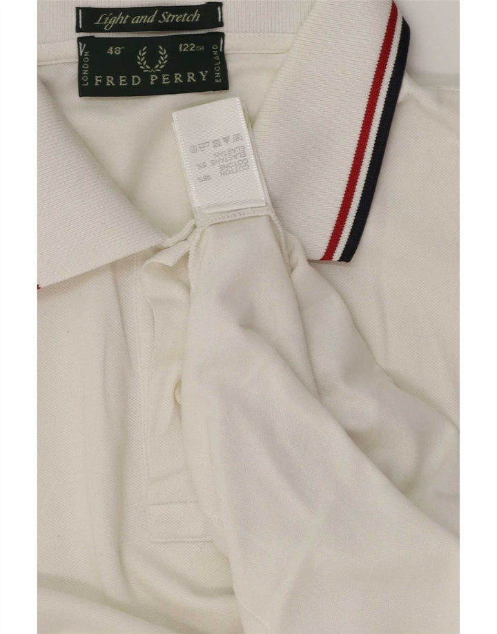 Cămașă polo Fred Perry pentru bărbați, bumbac cu dungi albe mari