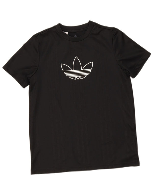 Tricou grafic Adidas pentru băieți Top 12-13 ani poliester negru