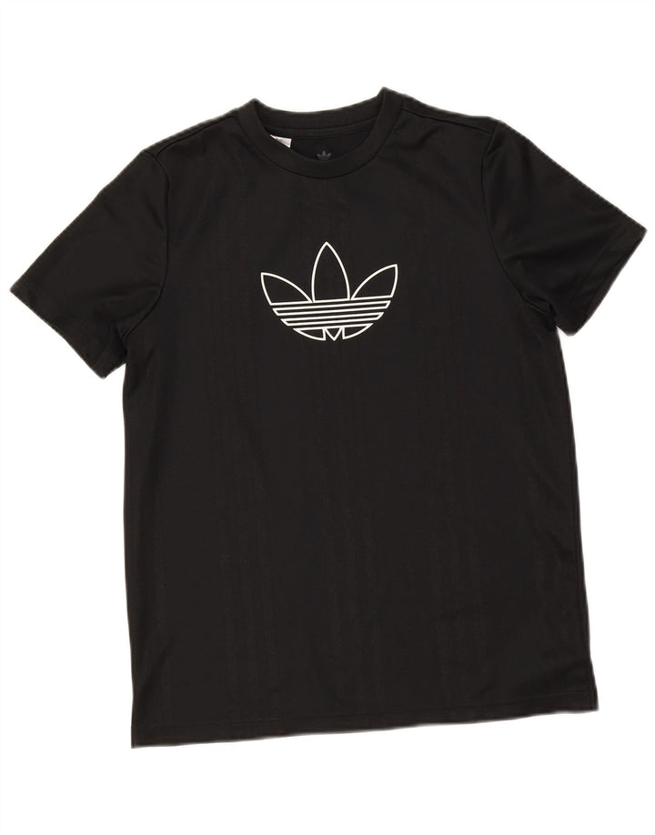 Tricou grafic Adidas pentru băieți Top 12-13 ani poliester negru