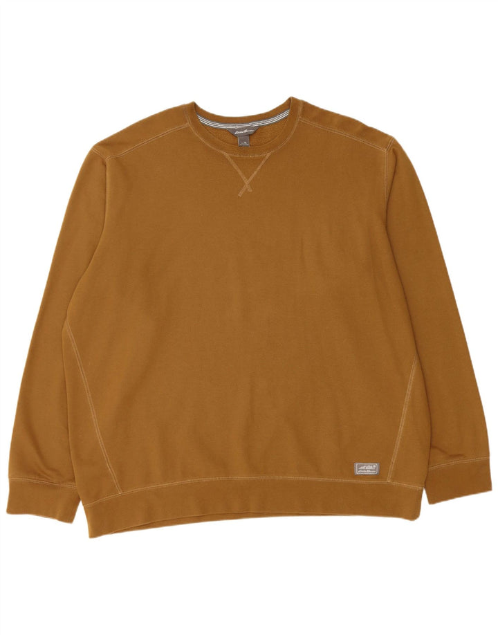 EDDIE BAUER Hanorac pentru bărbați Pulover XL Maro Bumbac